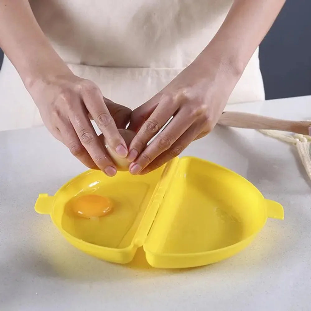 Microwave Omelette Egg Maker Tray Non-Toxic Eggs Steamer