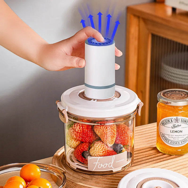 Food Vacuum Storage Box Fresh-Keeping Sealed Canister Large