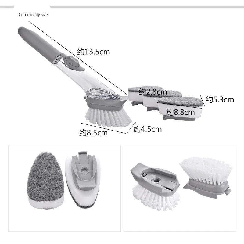 Cleaning Brush In Long Handle Cleaing Brush Removable