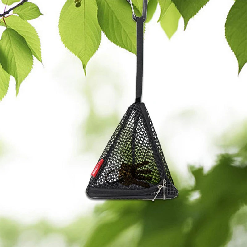 Outdoor Camping Hanging Net Foldable Storage Bag Cookware