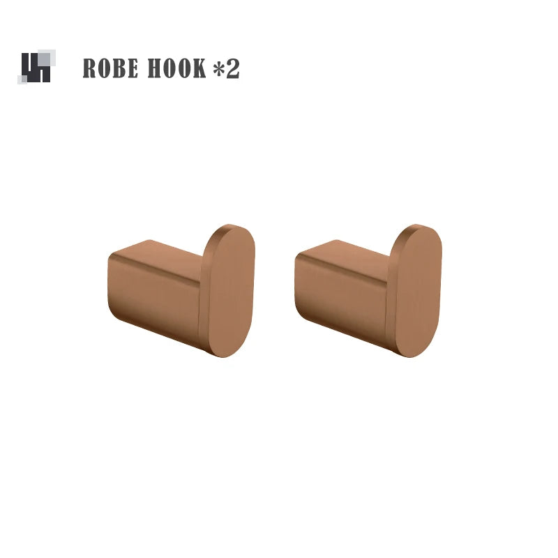 Brushed Rose Gold Toilet Paper Holder Towel Bar