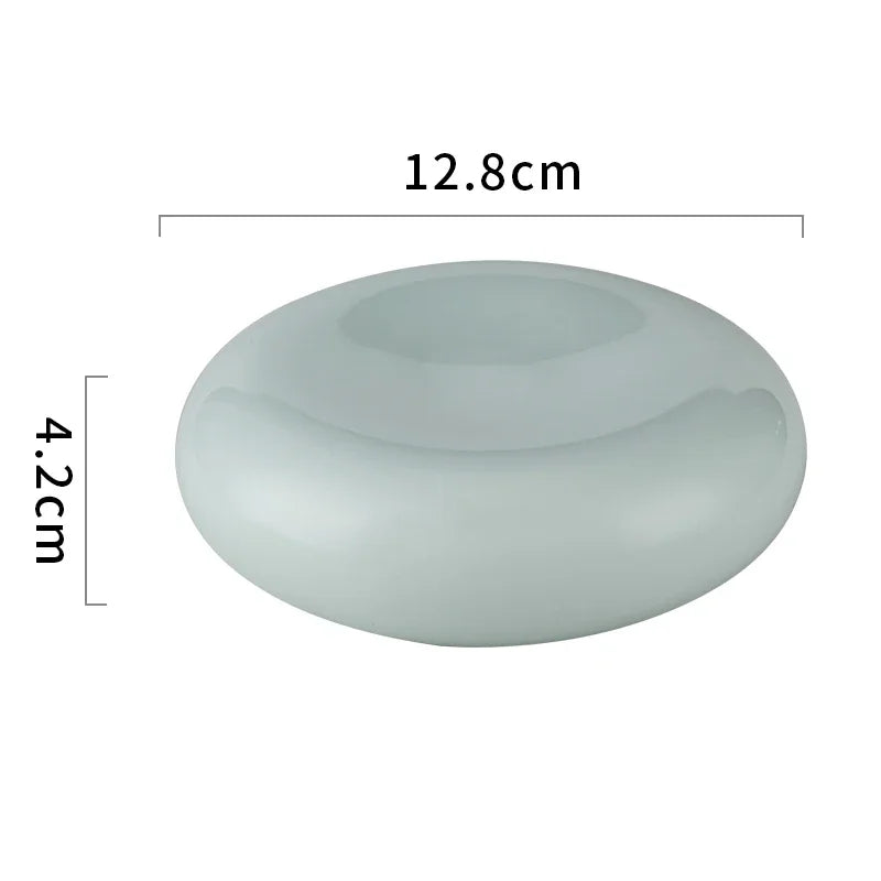 Solid Color Ceramic Double Layer Plate Restaurant Dim