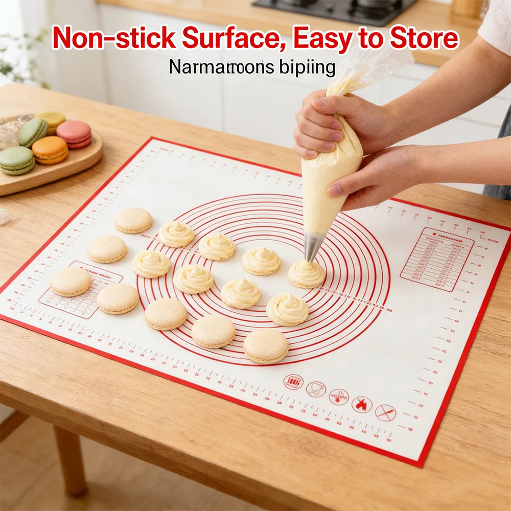 Silicone Pastry Mat Extra Thick Non Stick Baking