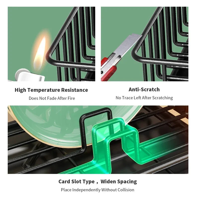 Dish Drying Rack Cutlery Rack Drain Tray Drip