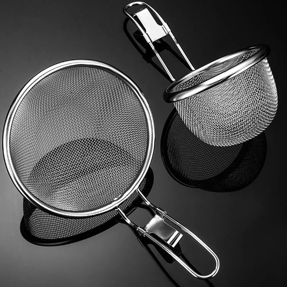 Cooking Utensils Mesh Strainer Spoon Long Handle Stainless