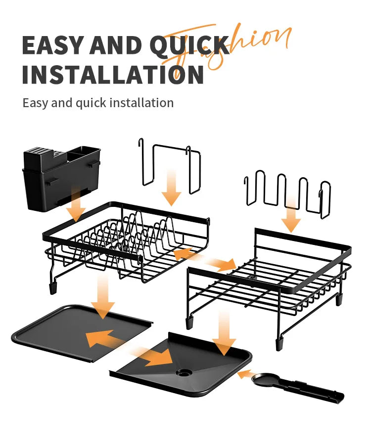 Dish Drying Rack Dish Rack Drainboard Expandable Dish