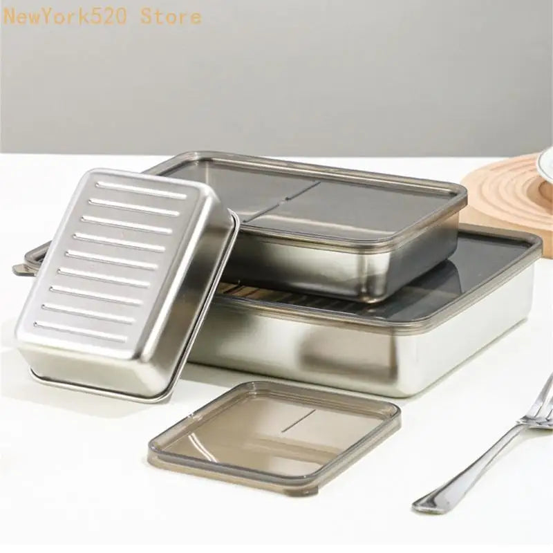 Stackable Meal Prep Boxes Stainless Steel Container Sealing