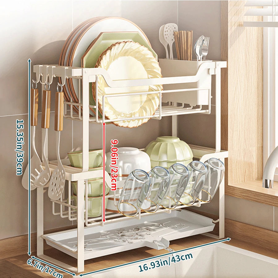 Modern Dish Rack Countertop Dish Drying &Tableware Storage