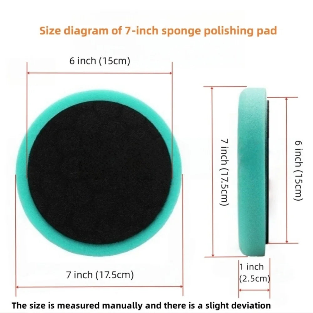 6/7 Inch Car Sponge Buffing Polishing Pad Removes