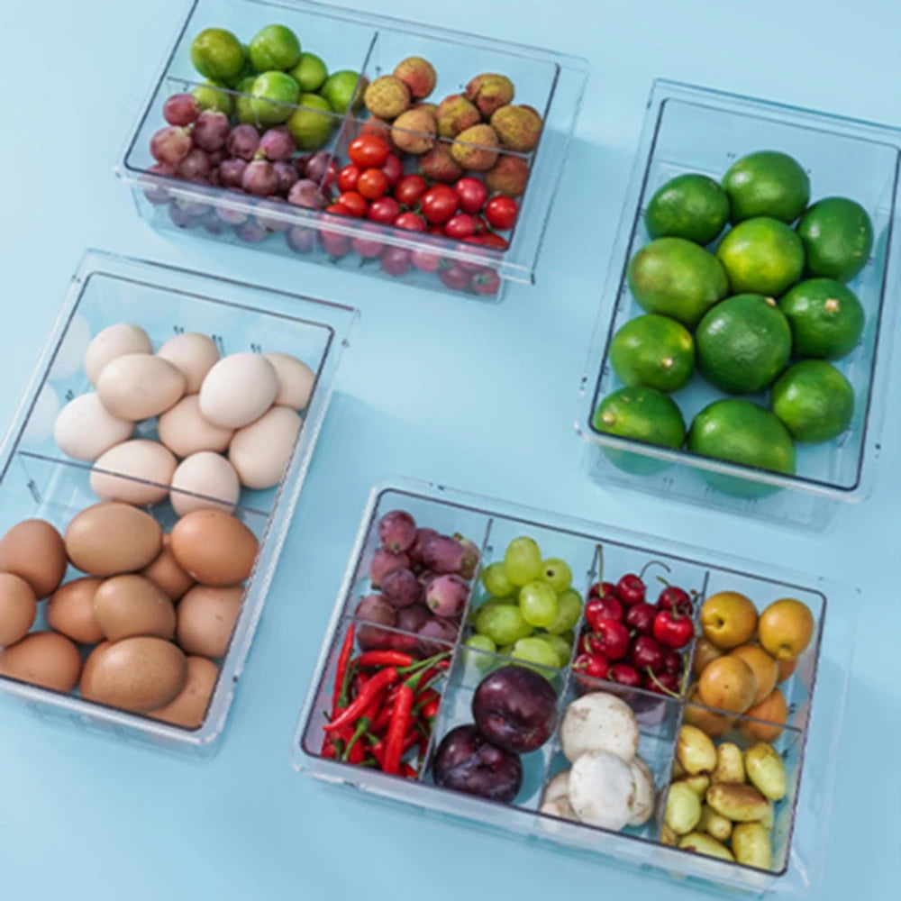 Refrigerator Organizer Storage Box Food Container Plastic
