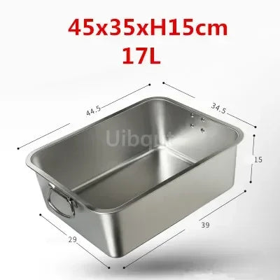 304 Stainless Steel Plate Metal Tray Handle Square
