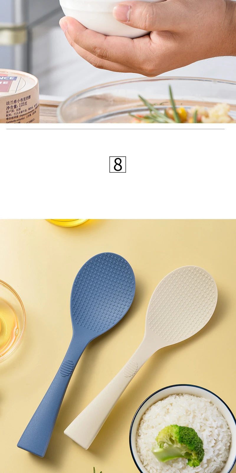 1/2 Silicone Spoon Non-Stick Cooking Spoon Anti-Scalding Pot