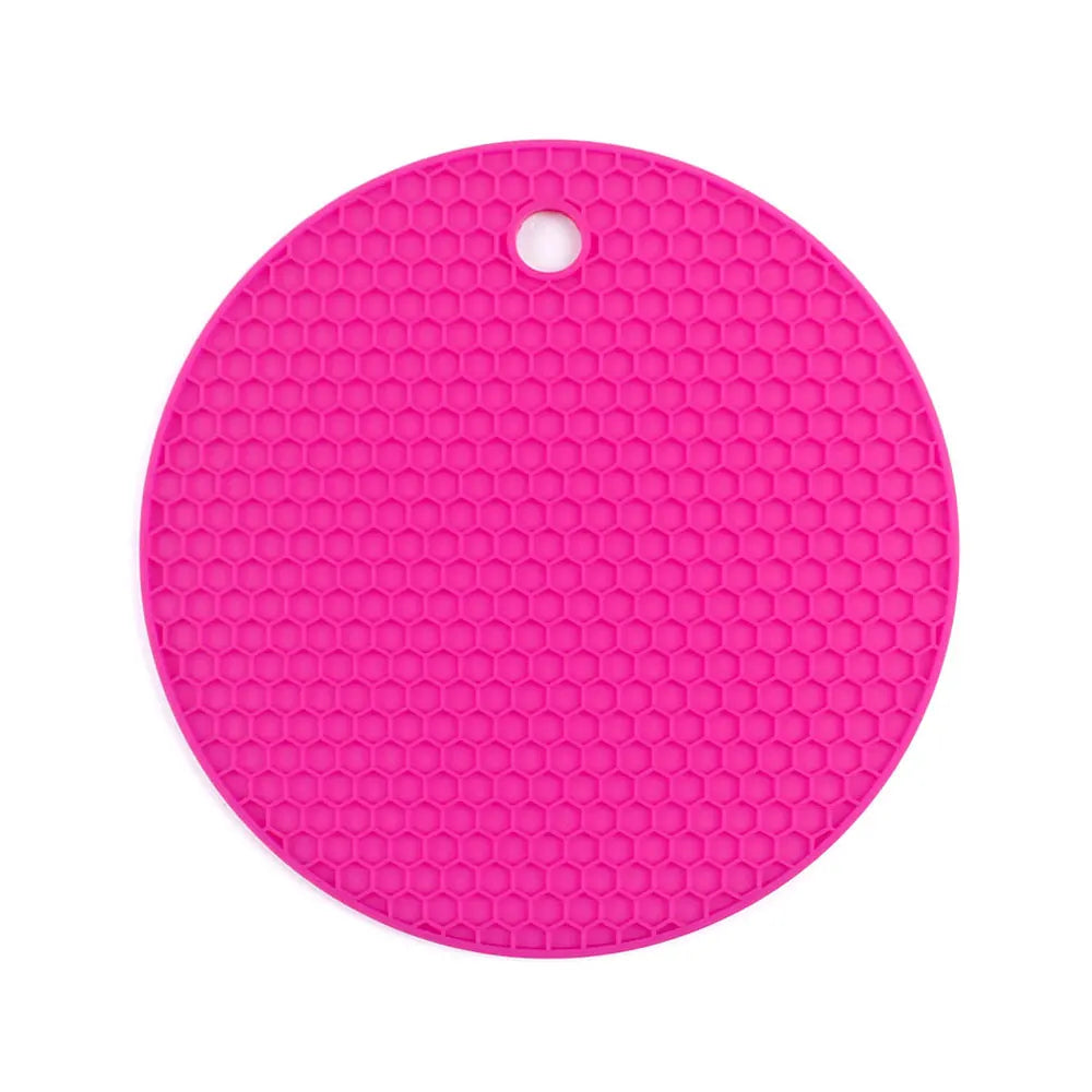 Silicone World Silicone Insulation Pad Round Honeycomb Mat