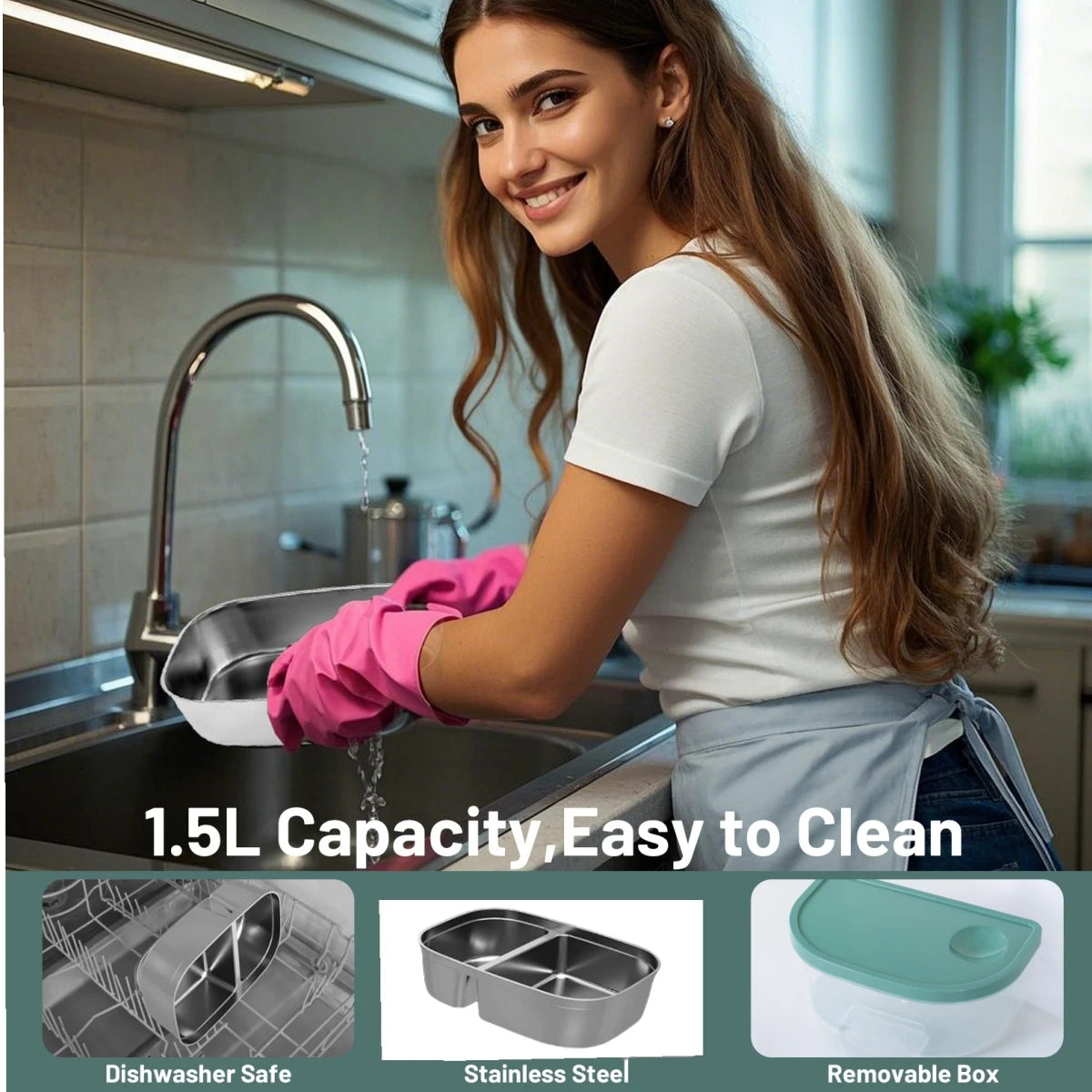 Electric Lunch Box Adults-60w Fast Heatedlunch Box Men&Women