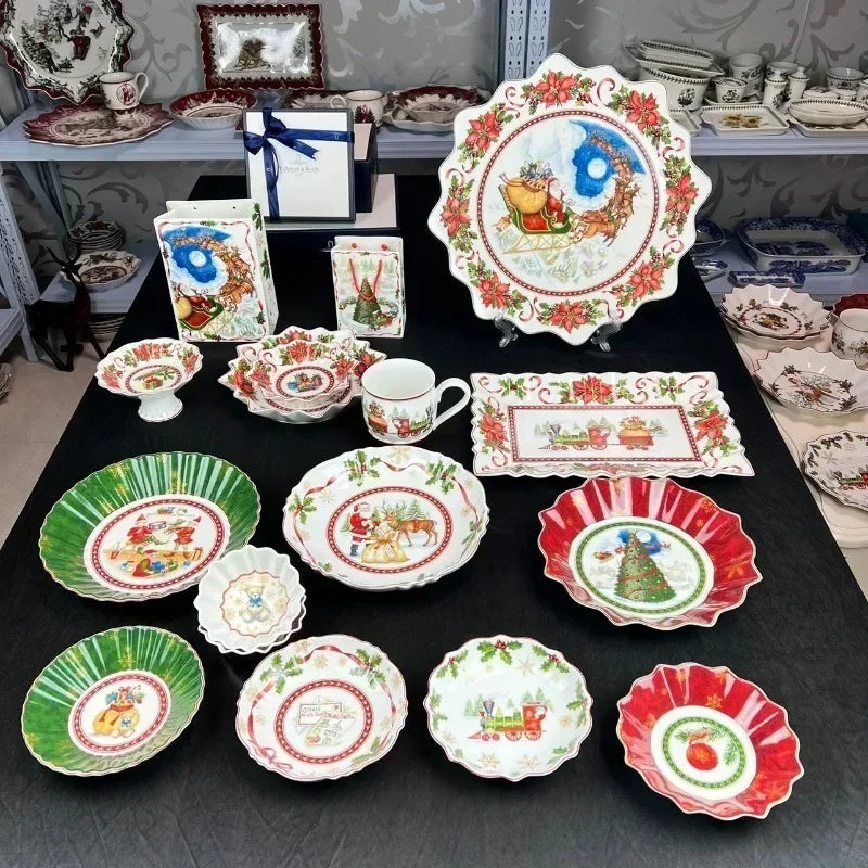 Selling German Bao Tableware Christmas European Dinner Plate