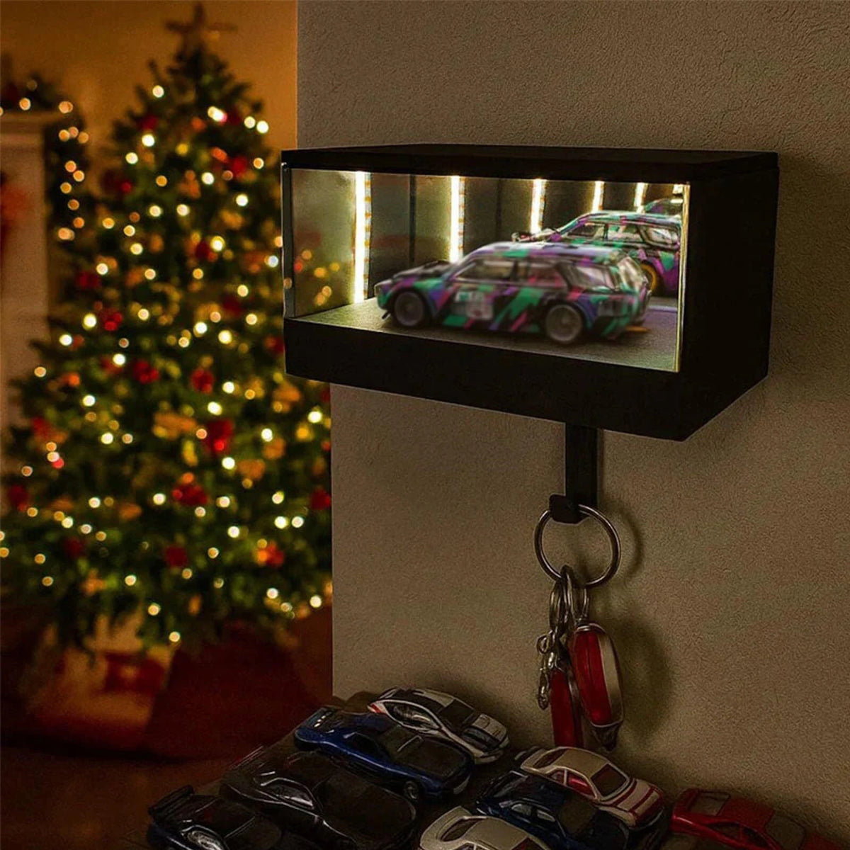 Wall Mount Car Garage Key Holder Funny Infinity