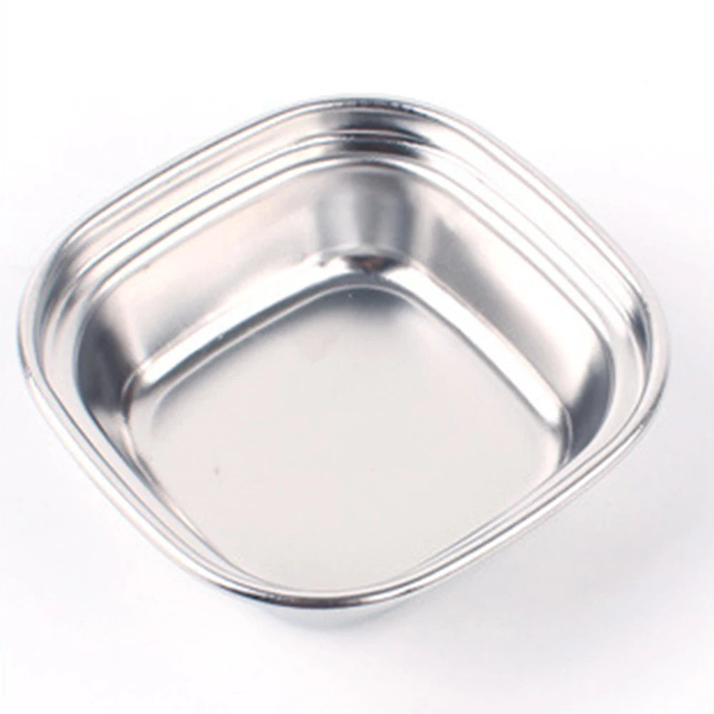 Stainless Steel Outdoor Barbecue Dipping Dish Multi-Grid