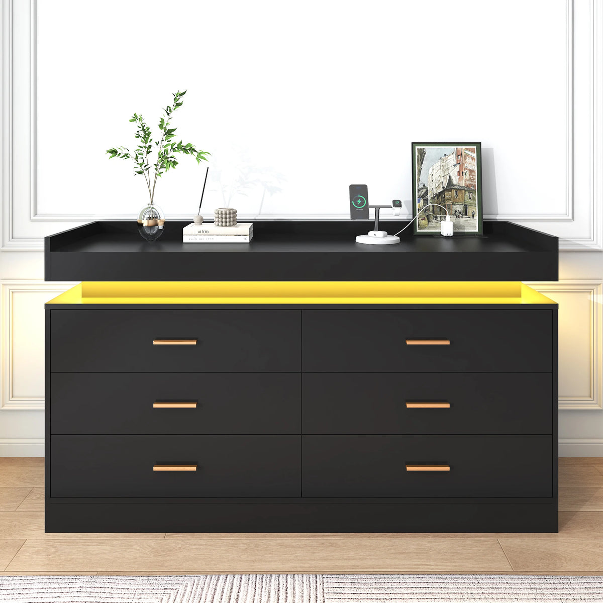 Drawer Dresser 46 Modern Chest Of Drawers Closet