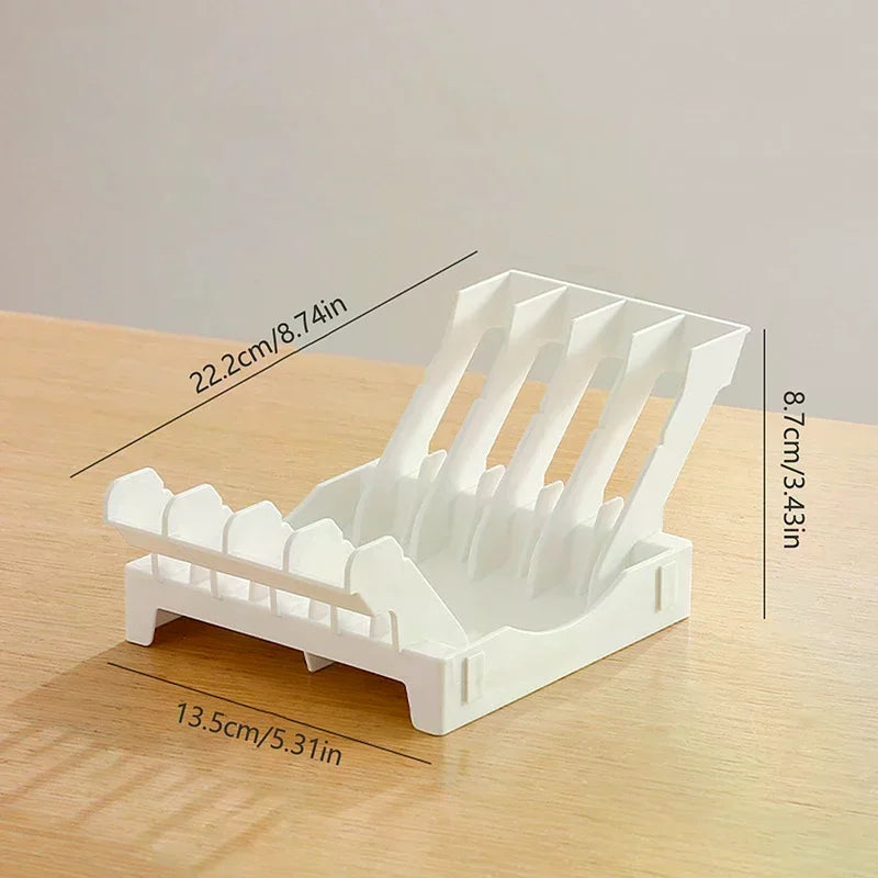 Dish Organizer Rack Upright Draining Cabinet Plate Organizer