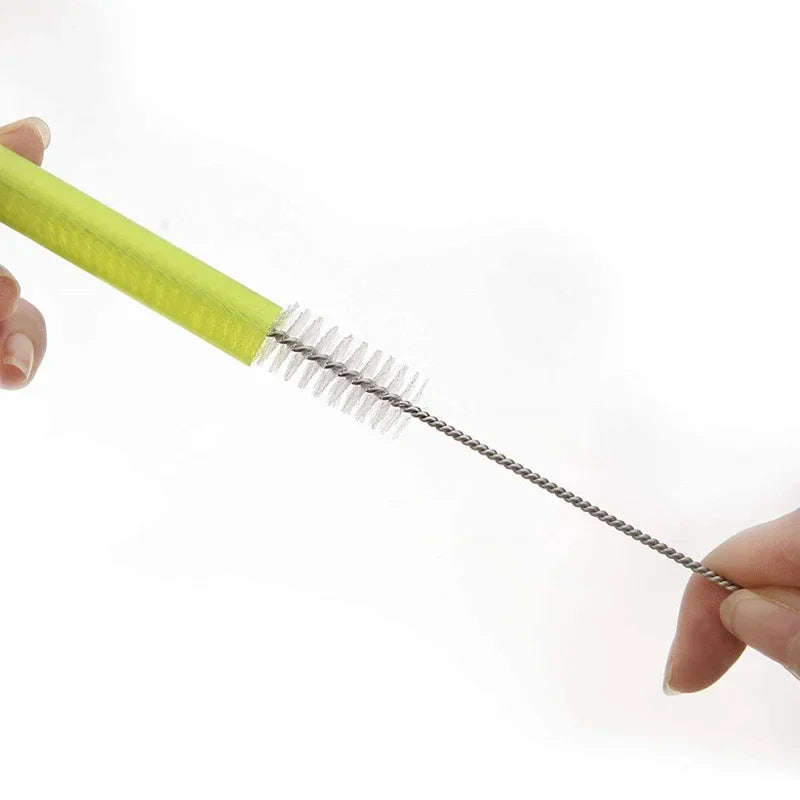 2-10Pcs Drinking Straw Cleaning Brush Kit tube brush Nylon Stainless Steel Long Handle Cleaning Brushes  for Baby Cup Bottles