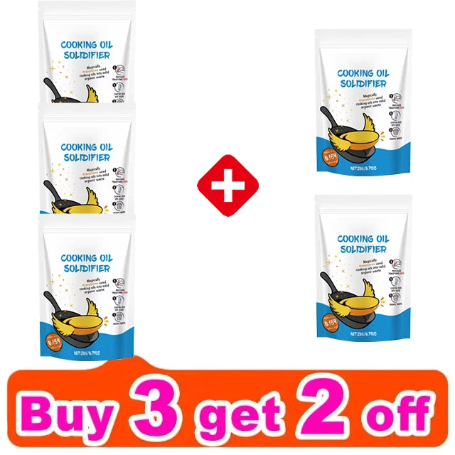 Natural Cooking Oil Solidifier Powder Grease & Fry