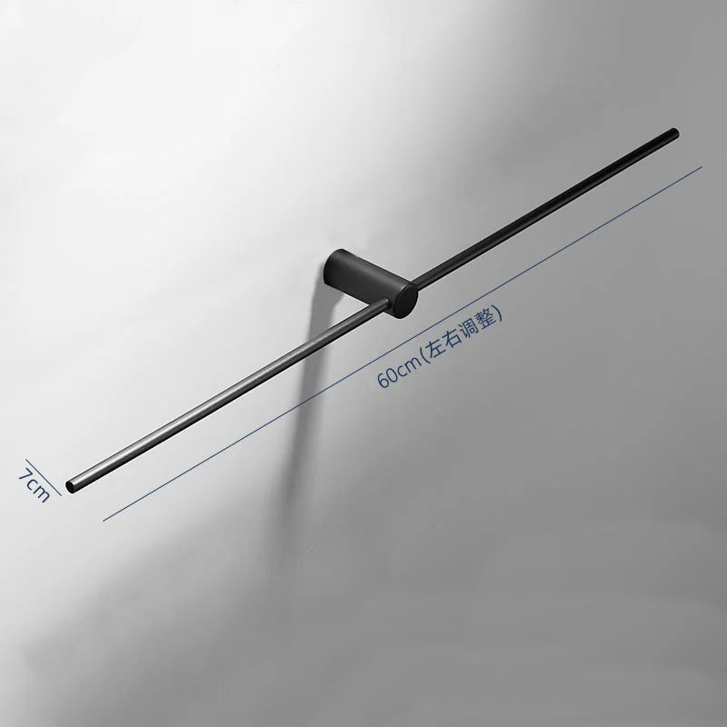 40/50/60/70/80cm Movable Towel Rack Bath Towel Holder Wall