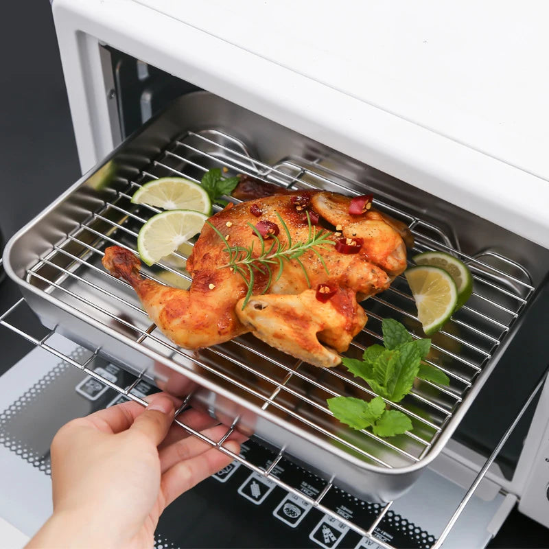 Stainless Steel Baking Tray Removable Cooling Rack Oven