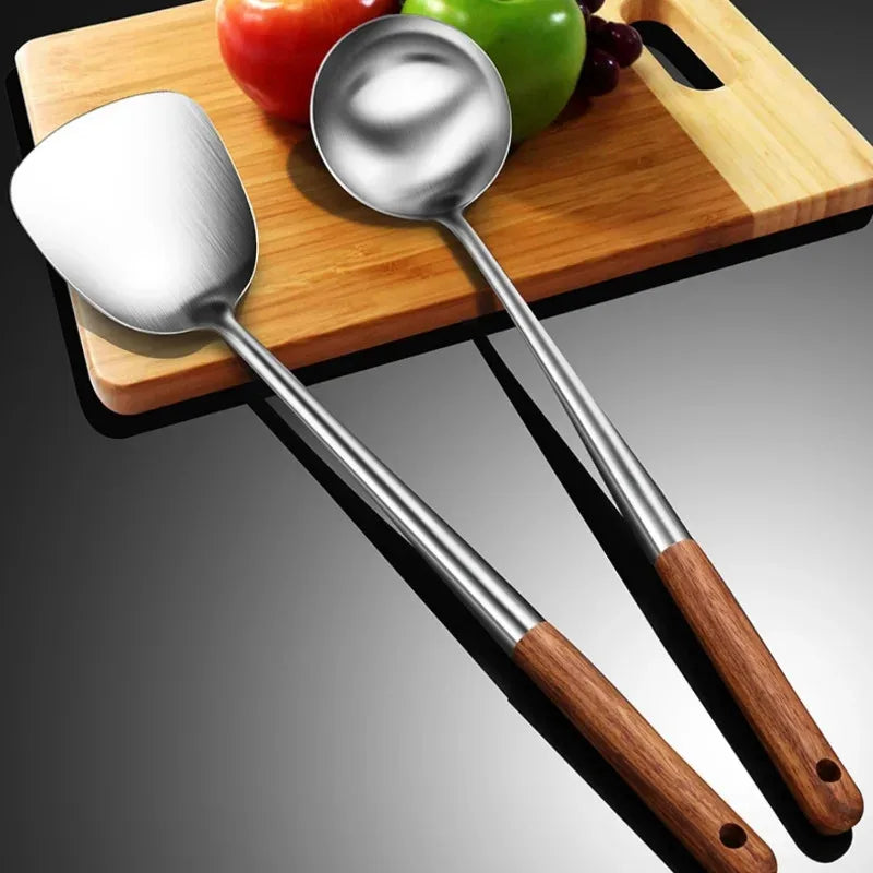 Utensils Wok Spatula Iron Ladle Spatula Stainless Steel
