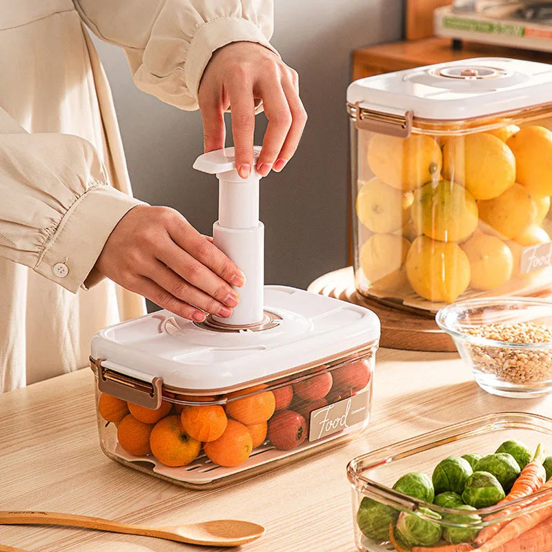 Food Vacuum Storage Box Fresh-Keeping Sealed Canister Large