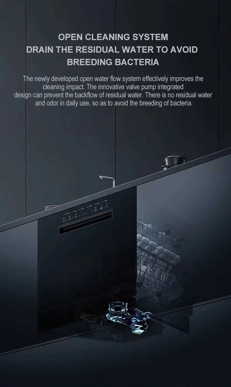 12 Sets Of Built-In Dishwashers Large Capacity Stainless