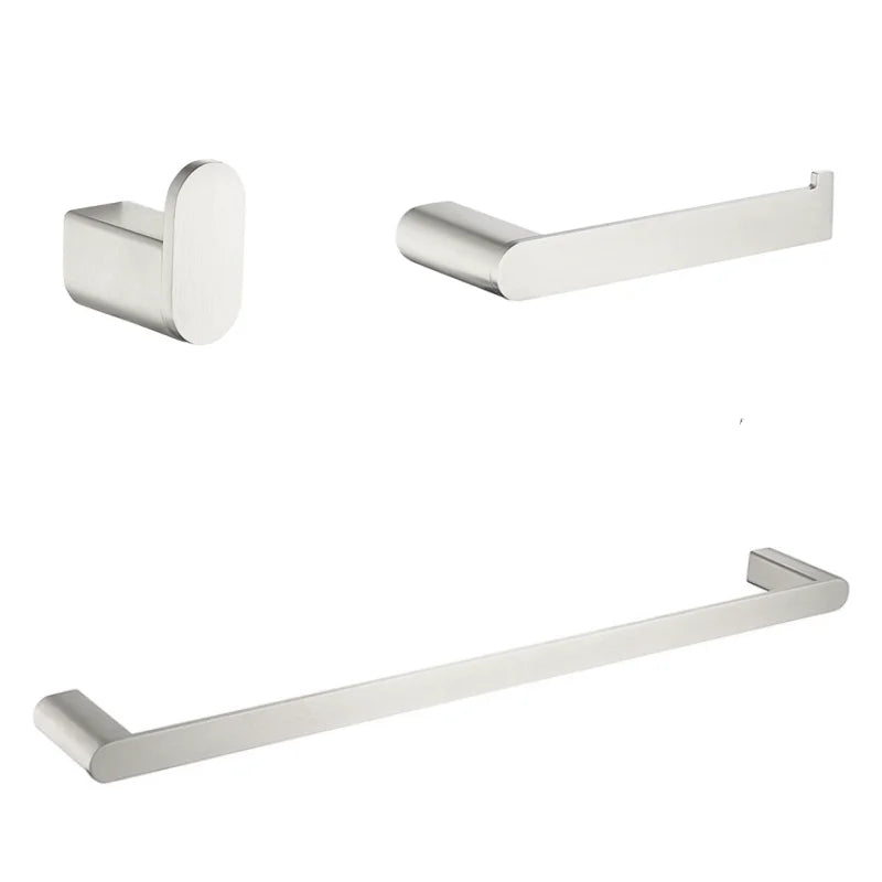 Brushed Towel Ring Holder Bar Rack Brush/Paper Holder