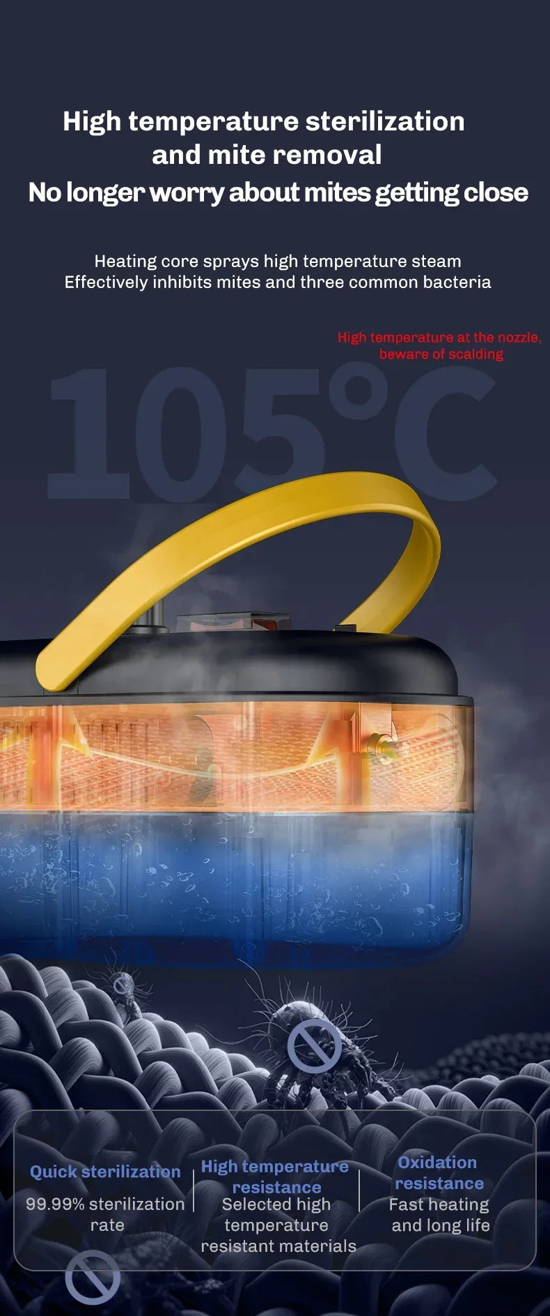 2500w Handheld Steam Cleaner High Pressure Air Conditioner