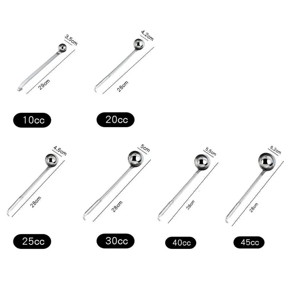 Cooking Utensils Stainless Steel Ramen Spoon Multi-Size Round