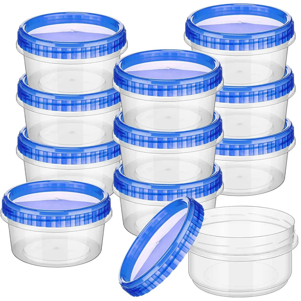 Plastic Freezer Containers Food Storage Twist Top Food