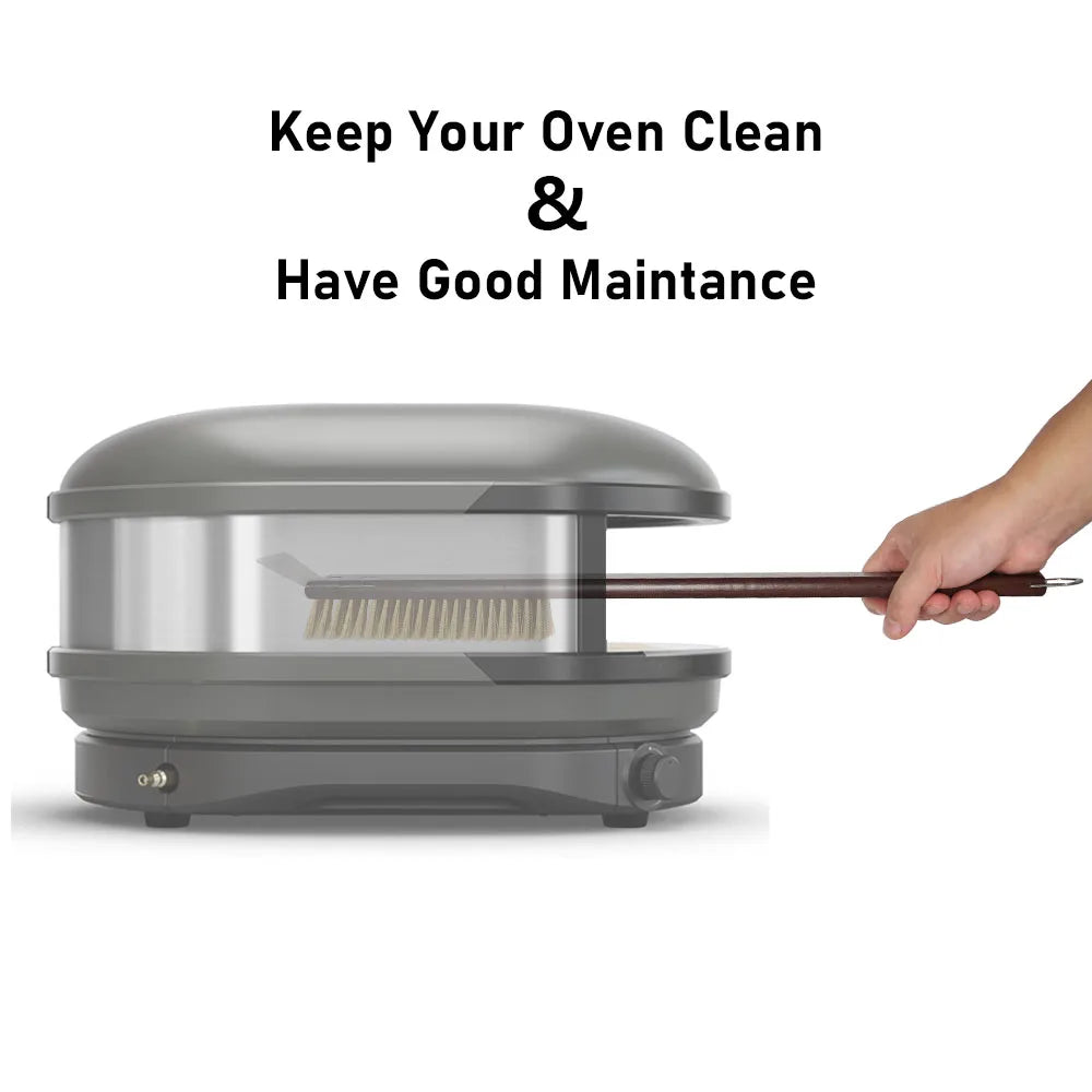Onilini 20 Inch Pizza Oven Brush Scraper Grill