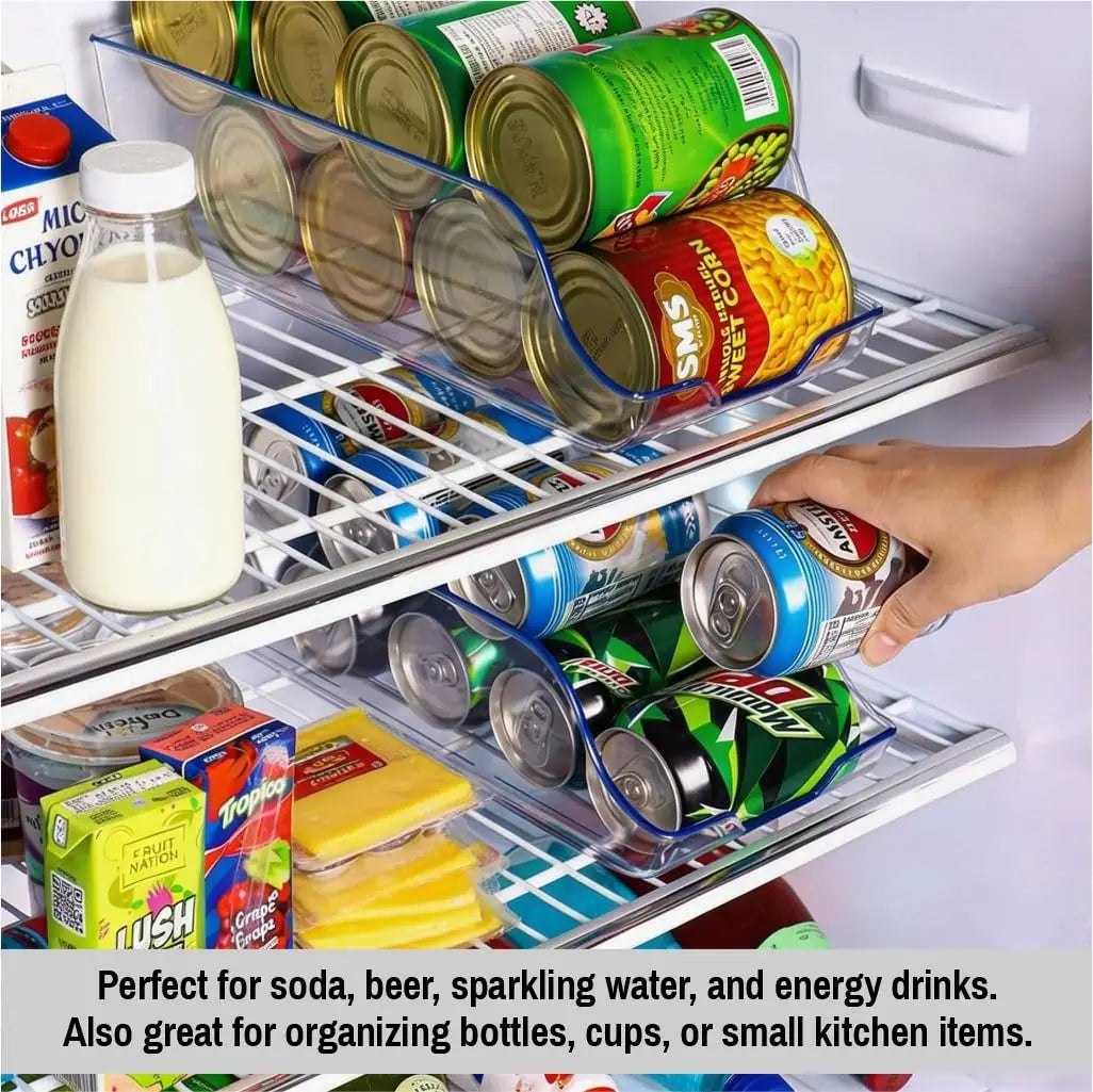 Pull-Out Refrigerator Organizer Drawer Clear Fridge Storage Bin
