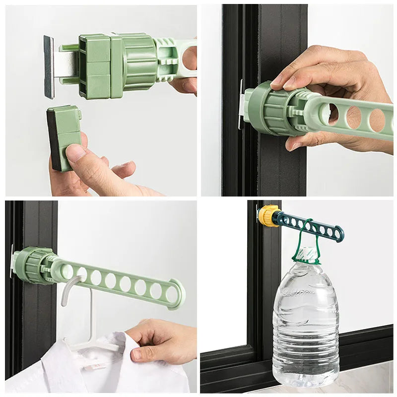 Window Frame Clothes Hanger Hanging Drying Rack Indoor