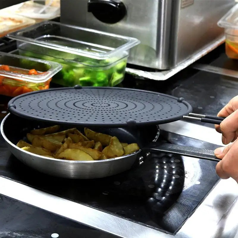 Silicone Splatter Screen Guard Nonstick Oil Grease Pan