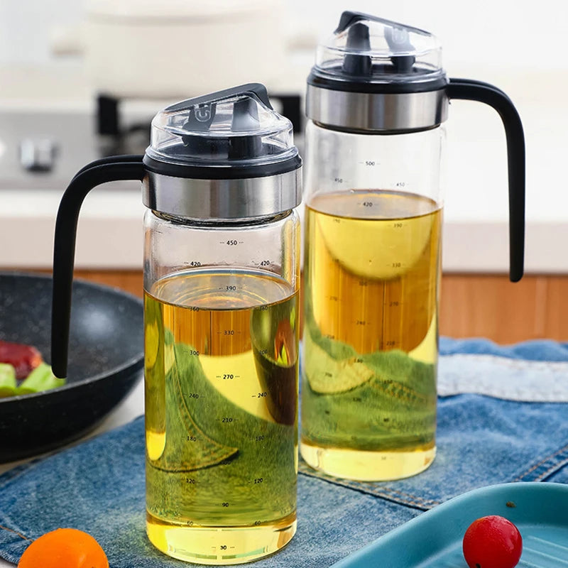 2pcs Cooking Seasoning Bottle Dispenser Sauce Bottle Glass