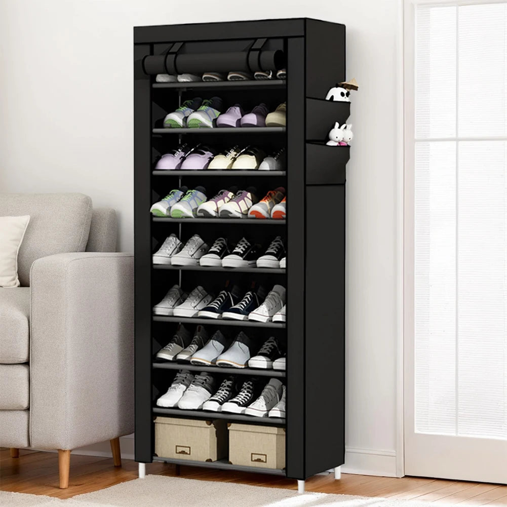 10 Layers Shoes Cabinet Cover Dustproof Shoes Storage