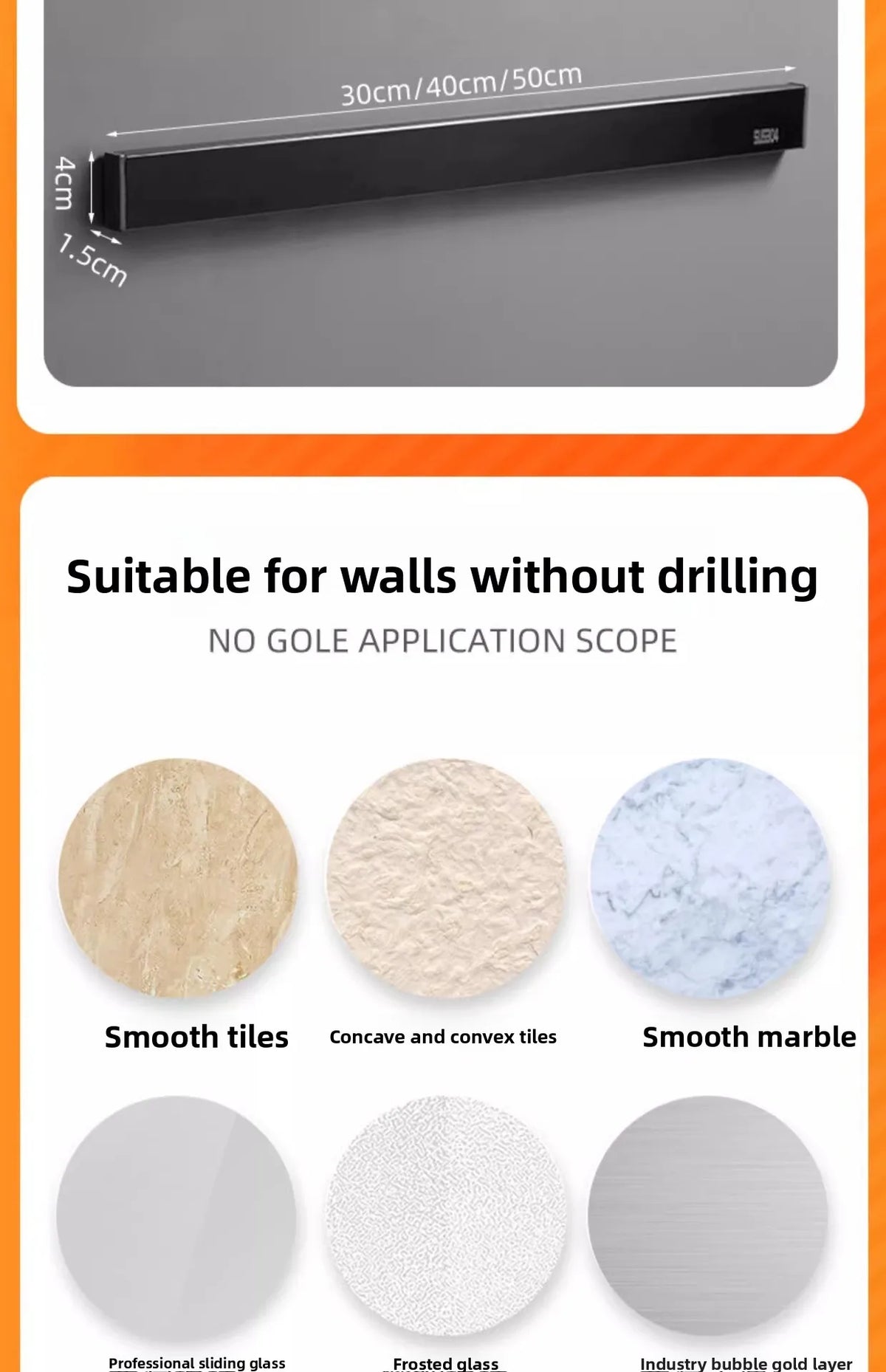 No Drill Magnetic Knife Holder Wall Strong Magnet