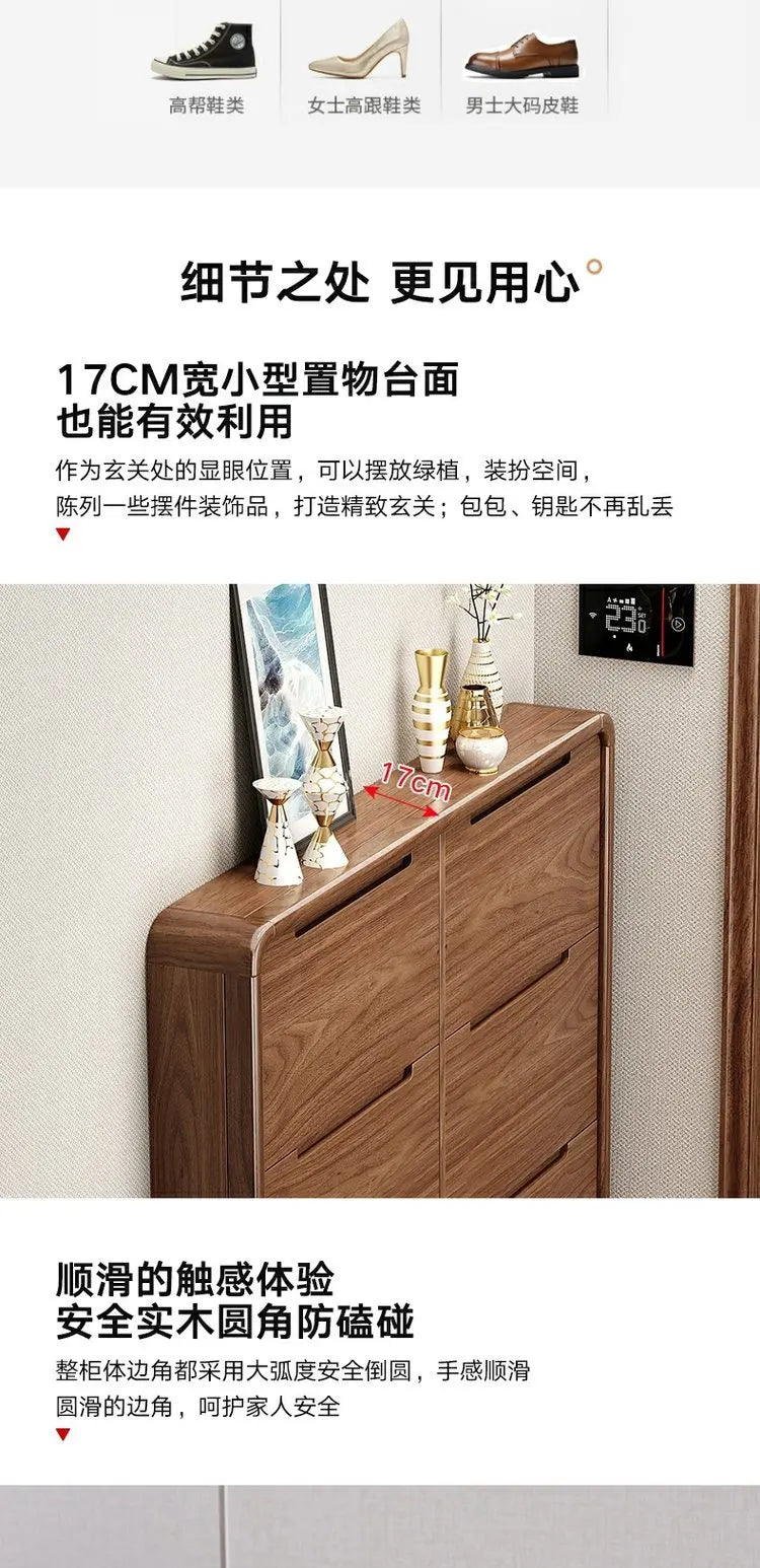 Modern Organizer Shoe Cabinet Storage Mobile Display Living