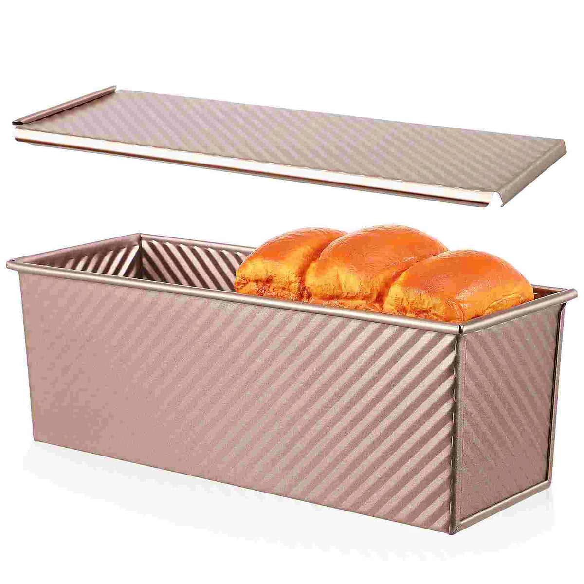 Corrugated Toast Box Metal Baking Mold Lengthen Bread