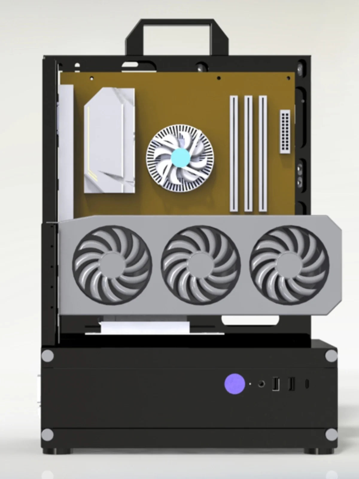 Open Frame Pc Case 240/360 Liquid & Air