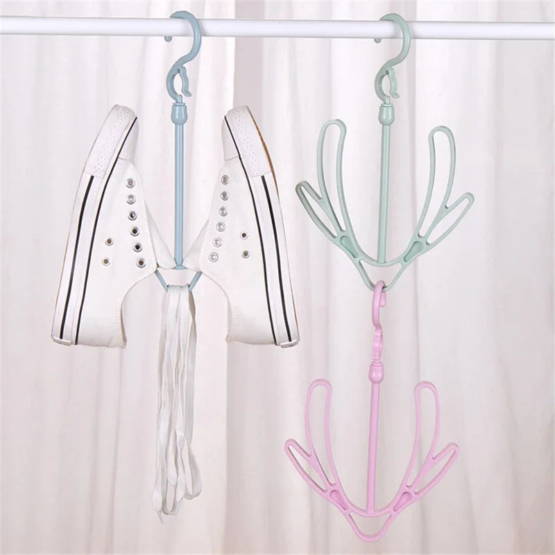 Plain Windproof Shoe Rack Sun Drying Rack Balcony