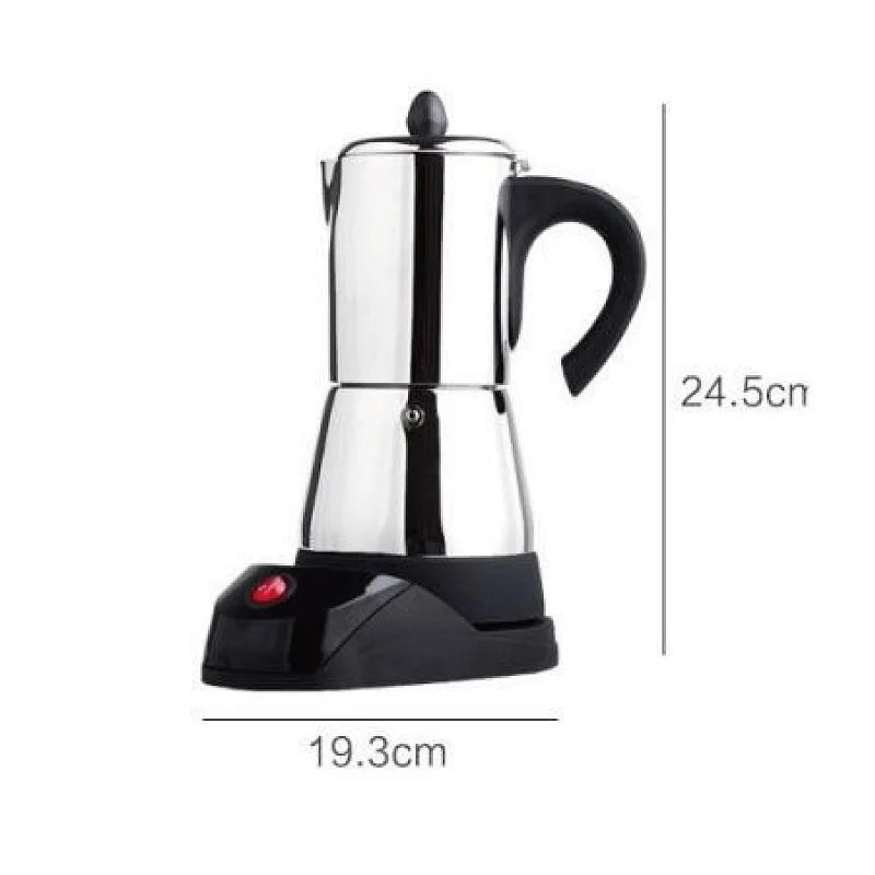 150ml/300ml Electric Coffee Maker Cups 3/6cups Stainless Steel