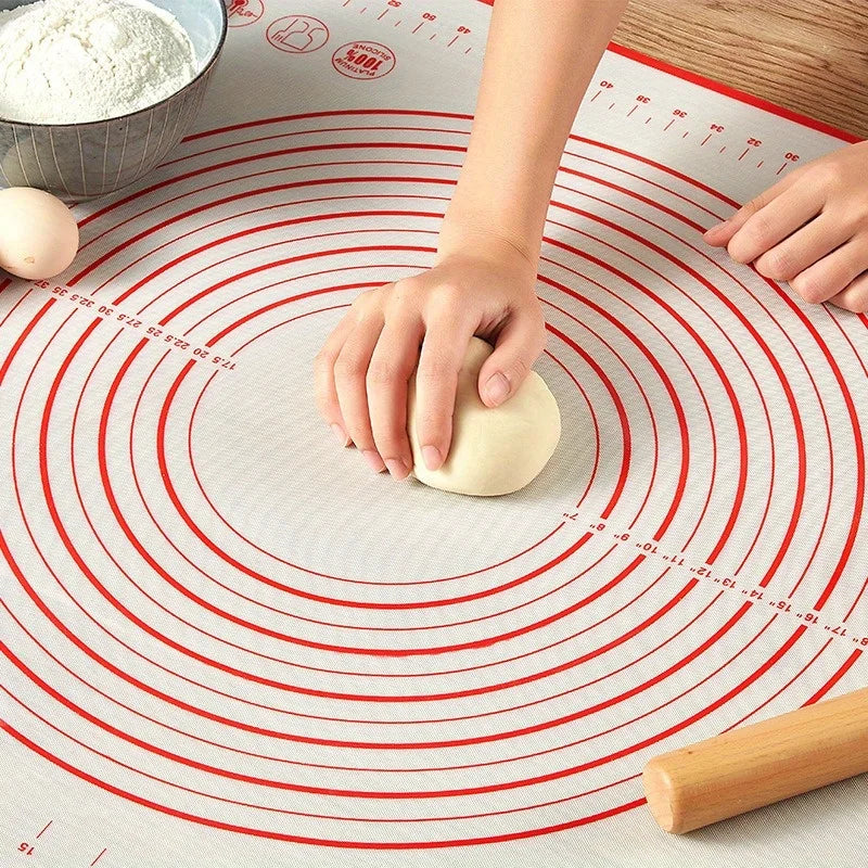 1pc Oversize 80/70/60cm Silicone Baking Mat Pastry Rolling