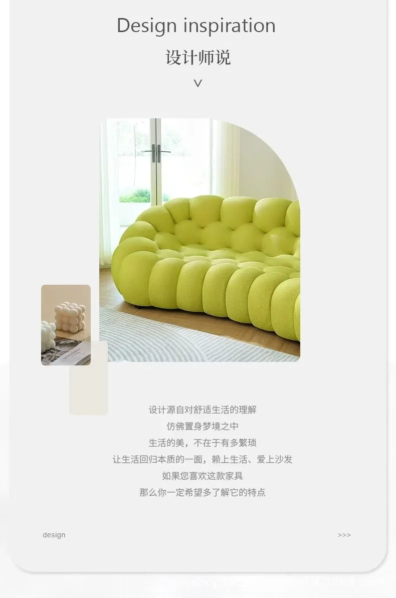 Compressed Vacuum Sofa Comfortable Double Triple Sofa Lazy