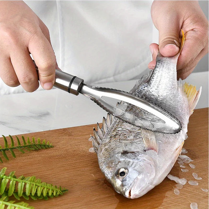 Stainless Steel Fish Scale Cleaner Scraper Scale Peeler