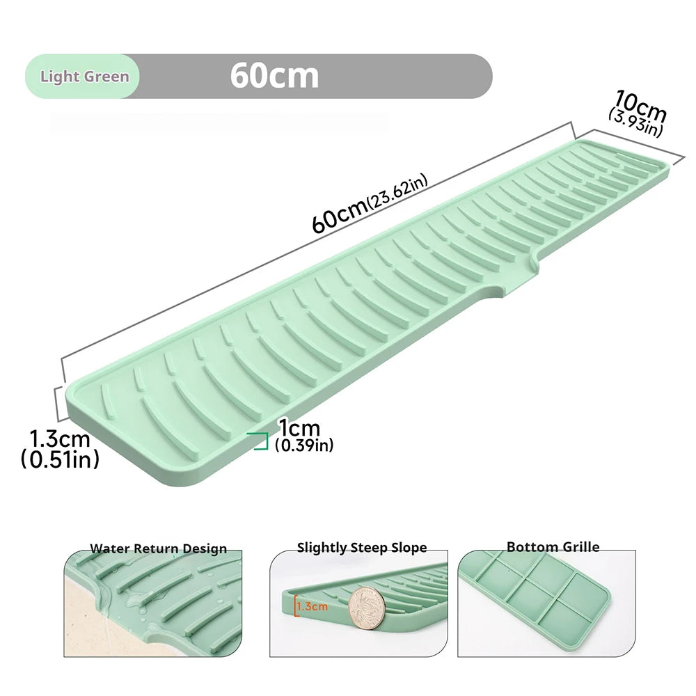 Faucet Silicone Mat Bathroom Anti-Slip Sink Drain Mat